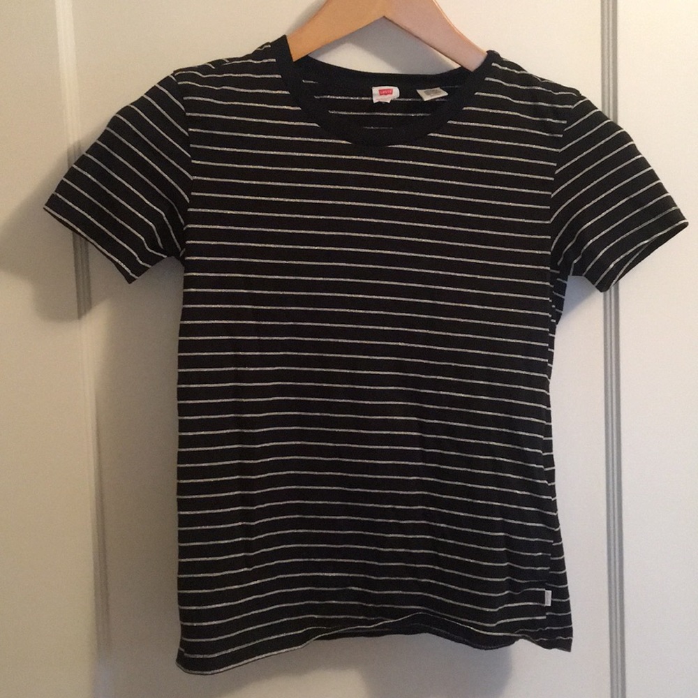 Levi’s Black and Gold Striped T
